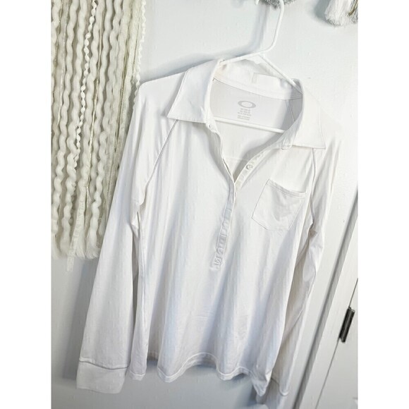 ❤️ Large Oakley Women’s Long Sleeve Polo - Picture 4 of 7